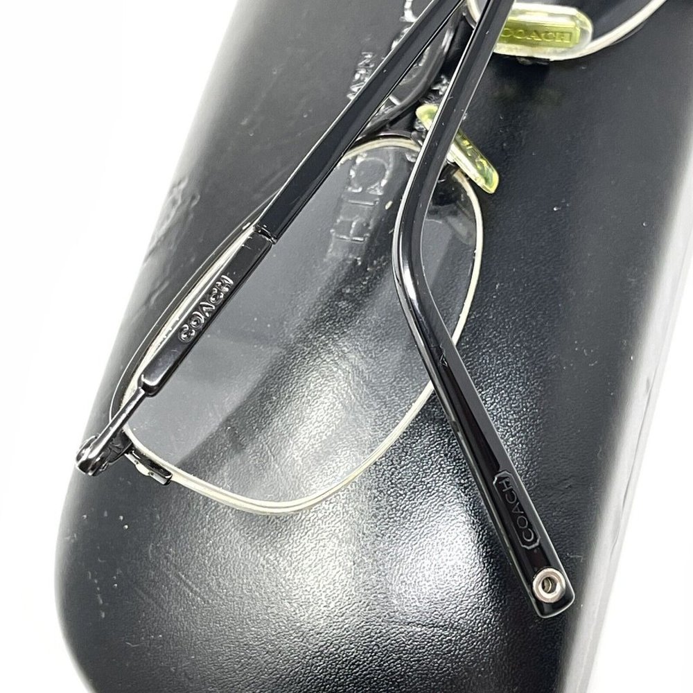 COACH  HANNAH Eyeglasses Frame Half Rimless 50 [] 17-135 Black - Picture 10 of 11